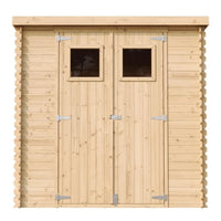 TIMBELA M311+M311G Casetta da Giardino CON PAVIMENTO TRATTATO - 2.22m2