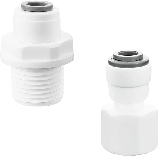 Connettori di Filtrazione Acqua 2 in 1 1/4" a 3/8" - Senza Fuga Permanente