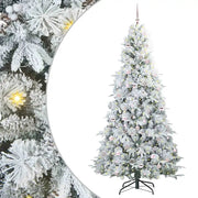 Albero di Natale | Decorazioni natalizie Artificiale con Rami Pieghevoli Bianco 240 cm