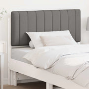 Testiera imbottita Bianco e grigio chiaro 100 cm Pino massello 880197