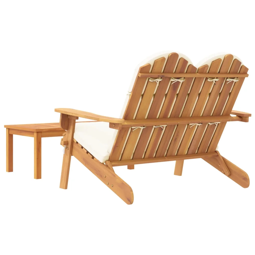 Set Salotto da Giardino Adirondack 2pz | Set di Mobili da Esterno Legno Massello di Acacia