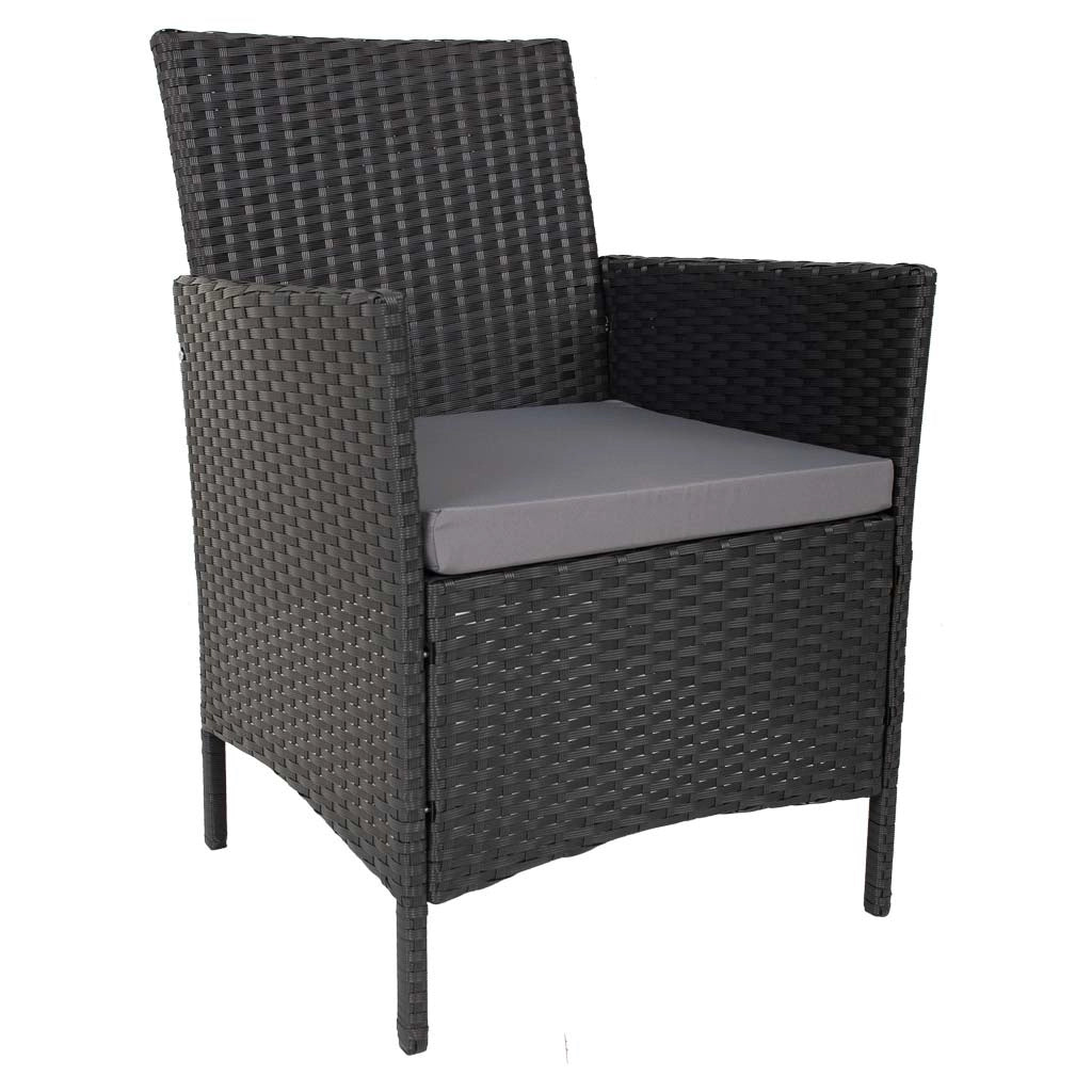 Set tavolo nero e 8 sedie