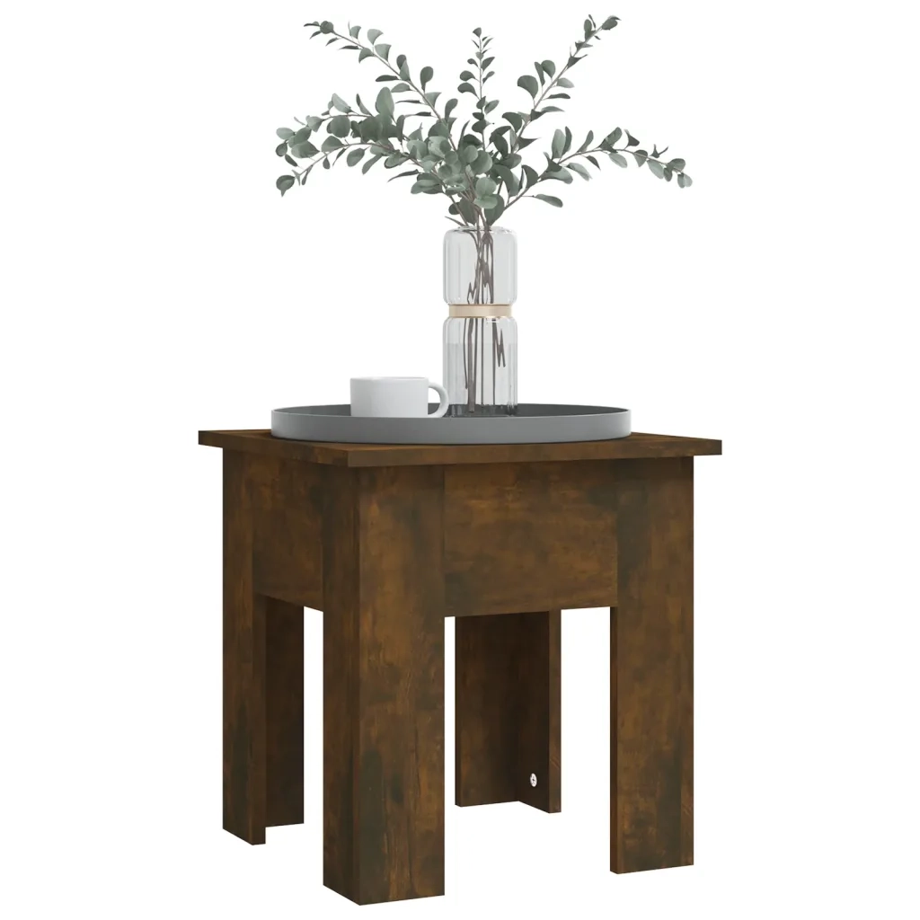Tavolino da Salotto Rovere Fumo 40x40x42 cm in Truciolato cod mxl 29778