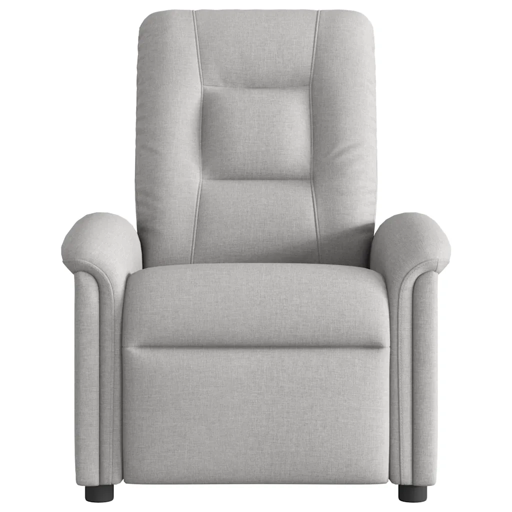 Divano Sedia-Poltrona Reclinabile Massaggio Elettrica Grigio Nuvola Tessuto 237744