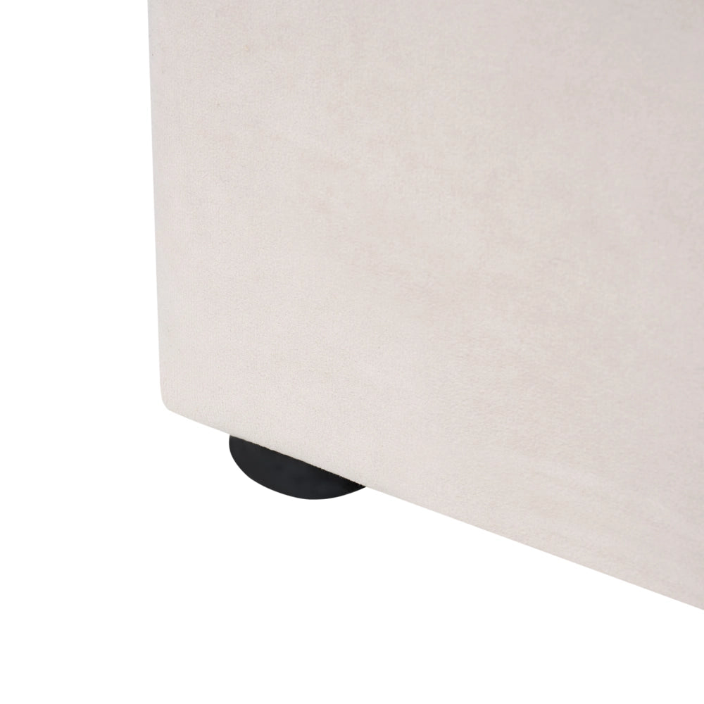Letto contenitore velluto rosa pastello e argento bianco sporco 180 x 200 cm glamour elegante