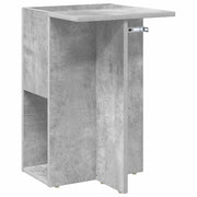 Tavolino | Tavolo laterale Grigio cemento 35 x 40 x 55 cm Legno multistrato