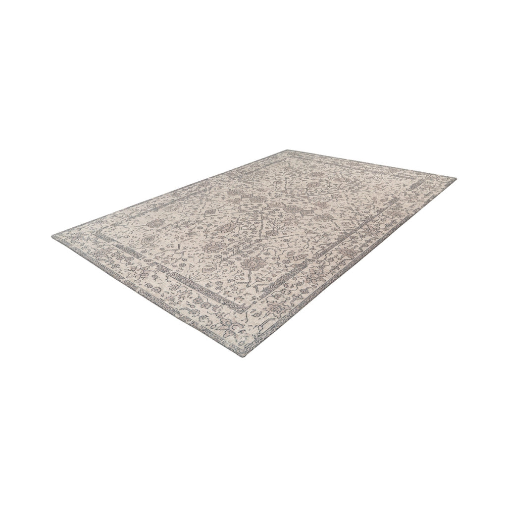 Tappeto Vintage Perry 100 in Cotone Crema 160x230