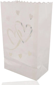 Set di contenitori per candele in carta 20 pezzi - Bianchi contenitori per candele in carta - Tasti per candele resistenti al calore - Forma a forma con foro - Dimensioni 26 x 9 x 15 cm - Set di contenitori per candele