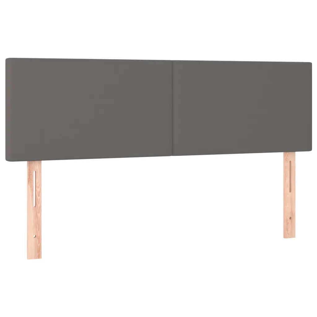 Giroletto a Molle con Materasso Grigio 140x200 cm in Similpelle