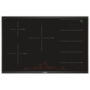 Bosch Serie 8 PXV875DC1E piano cottura Nero Da incasso 80 cm Piano cottura a induzione 5 Fornello(i)