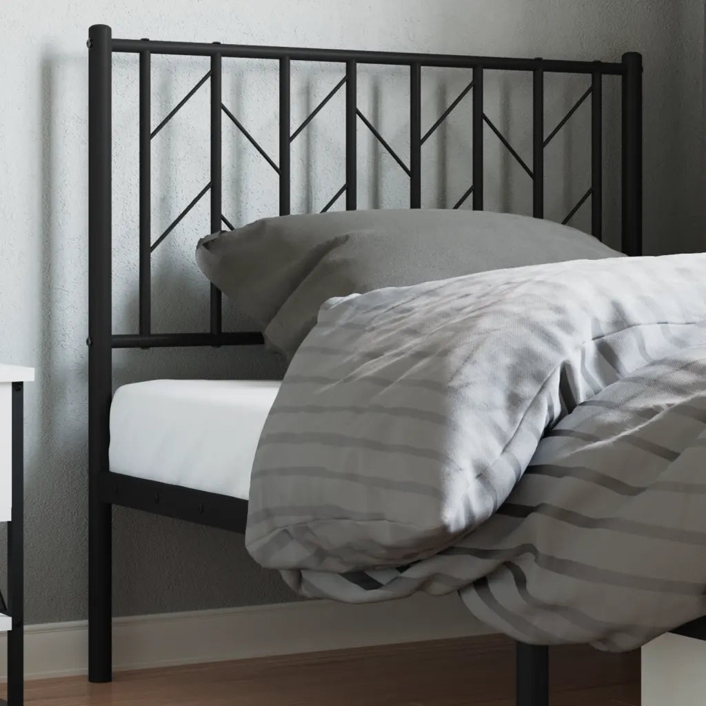 Testiera | Testata di Ricambio in Metallo Nero 90 cm