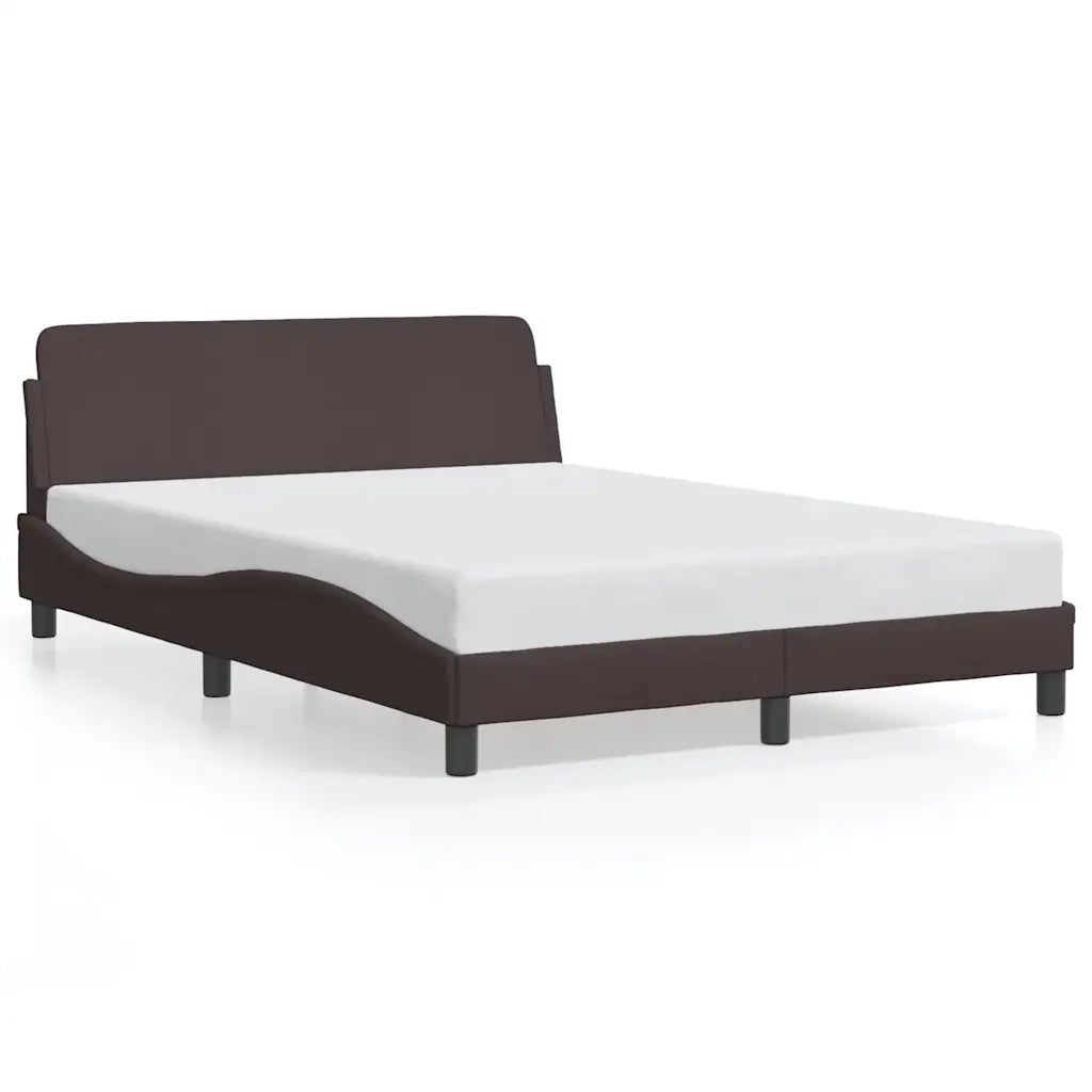 Giroletto senza Materasso Marrone Scuro 120x200 cm Tessuto