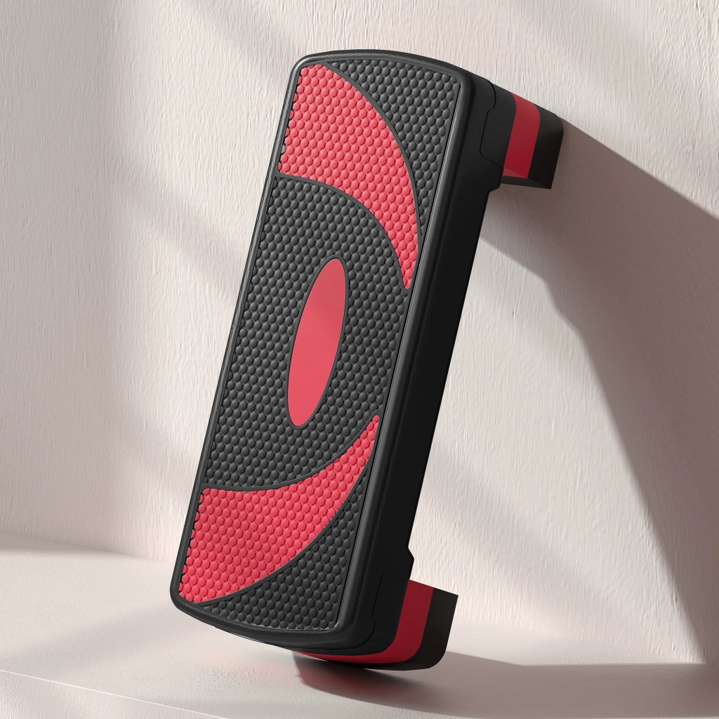 Stepper fitness regolabile ¨C zephmum ¨C 80x31x20 cm nero rosso
