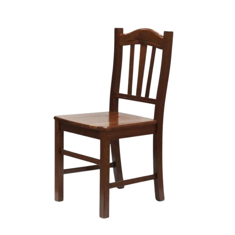 Sedia in legno con seduta in massello Silvana set 2 pezzi