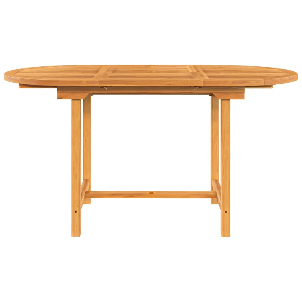 Tavolo Giardino Estensibile 110-160x80x75cm Legno Massello Teak 363486