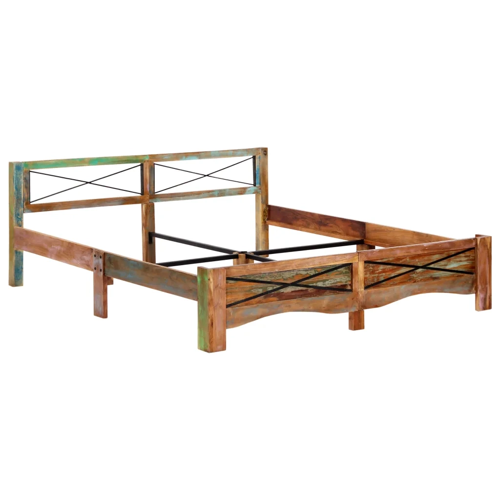 Giroletto senza Materasso in Legno di Recupero 180x200 cm 247668