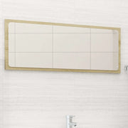Specchio da Bagno Rovere Sonoma 90x1,5x37 cm Legno Multistrato 804625