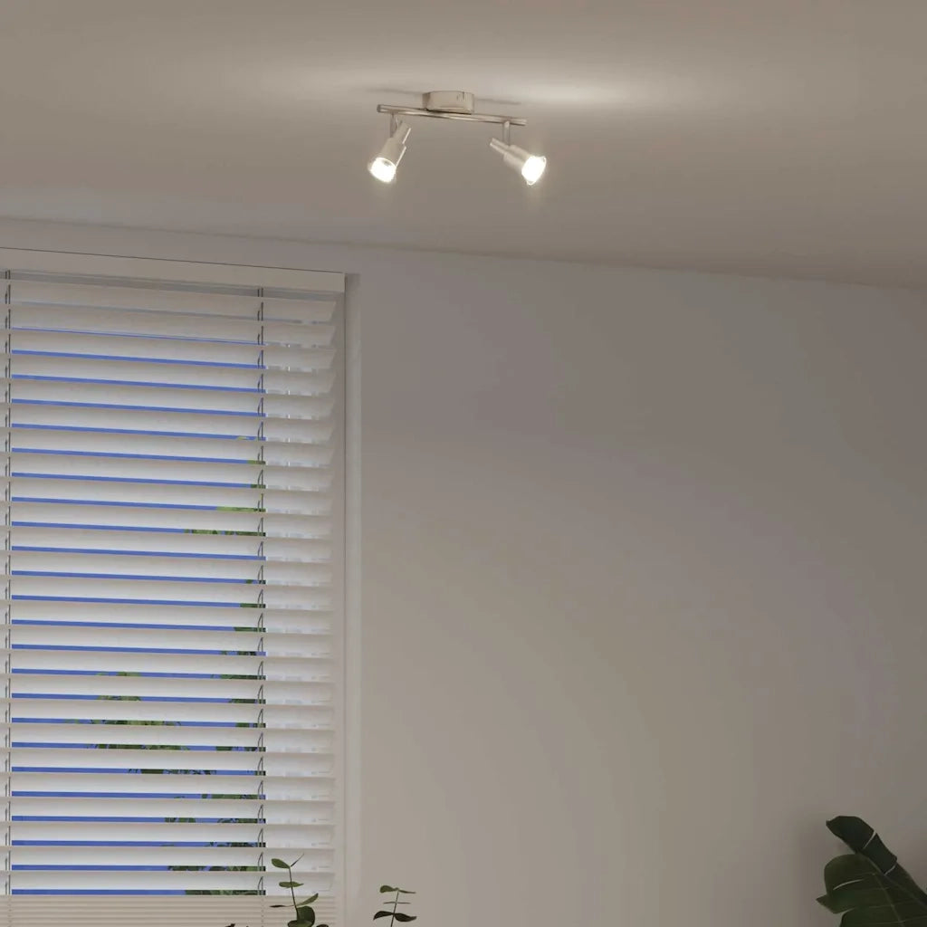 Faretto da soffitto Nichel 25,5 x 8 x 11 cm Acciaio 4108207