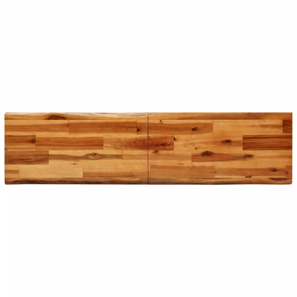 Set da Pranzo 3 pz con Bordi Vivi in Legno Massello di Acacia 3157525