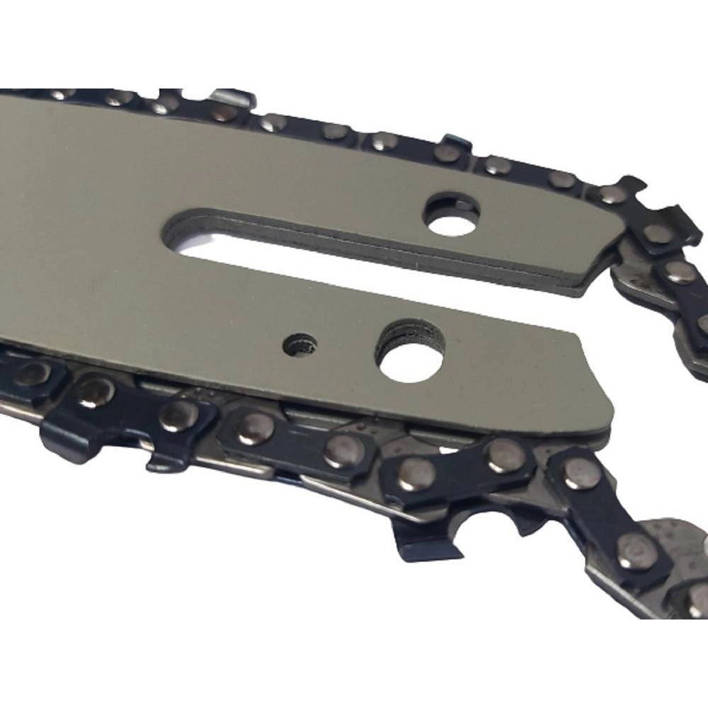 Trade Shop - Kit Barra + Catena 8" Ricambio Da 8 Pollici Per Mini Motosega A Batteria -