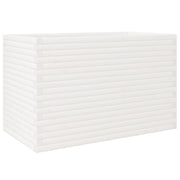 Fioriera rialzata per piante fiori patio giardino 110 x 60 x 68,5 cm legno di pino massiccio bianco 02_0037382