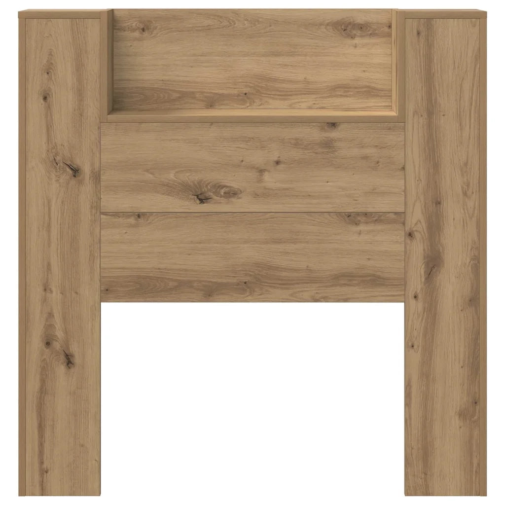 Testiera con lo scaffale-Testata contenitore Rovere artigianale 100 x 15 x 103,5 cm 640841