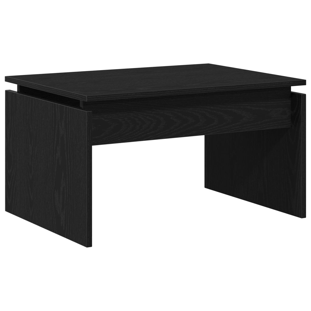 Tavolino da caffÃ¨ in rovere nero 68x38x50 cm in legno ingegnerizzato