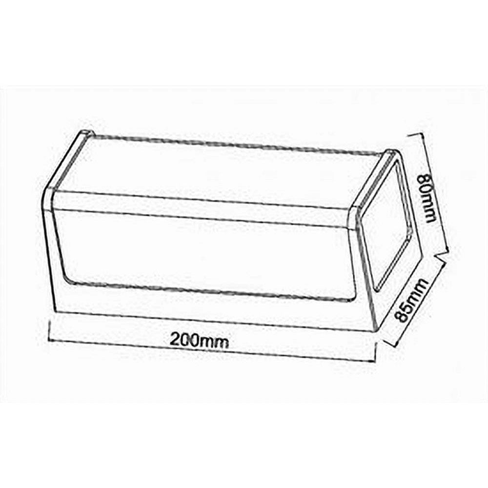 Trade Shop - Applique Led Da Esterno Giardino Moderno Lampada Da Muro Nera 10 Watt Ip65 643-n -