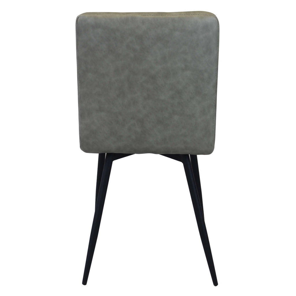 Sedia per Sala da Pranzo in Ecopelle Metallo cm 40x41x89 - ELEONORE