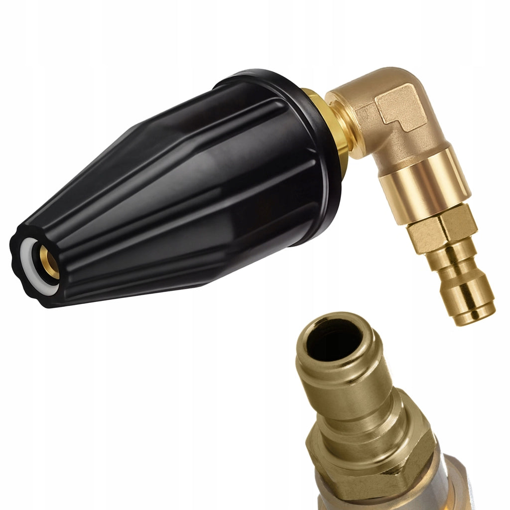 Ugello Rotante AngleJet 90° – 1/4" Quick Connect | 180 Bar, 8 l/min | Compatibile con Idropulitrici Quick Connect