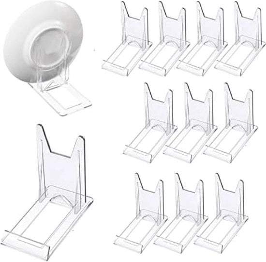 12 pezzi di standardizzazione acrilica, standardizzazione di piatto di plastica, standardizzazione di plastica, regolabile, standardizzazione decorativa per prodotti elettronici, display di fotografia