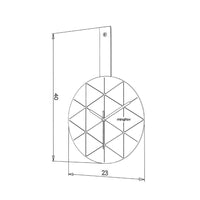 Orologio da parete Minuetto nero e bianco