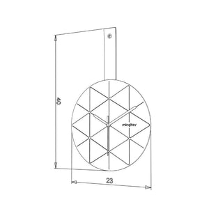 Orologio da parete Minuetto nero e bianco