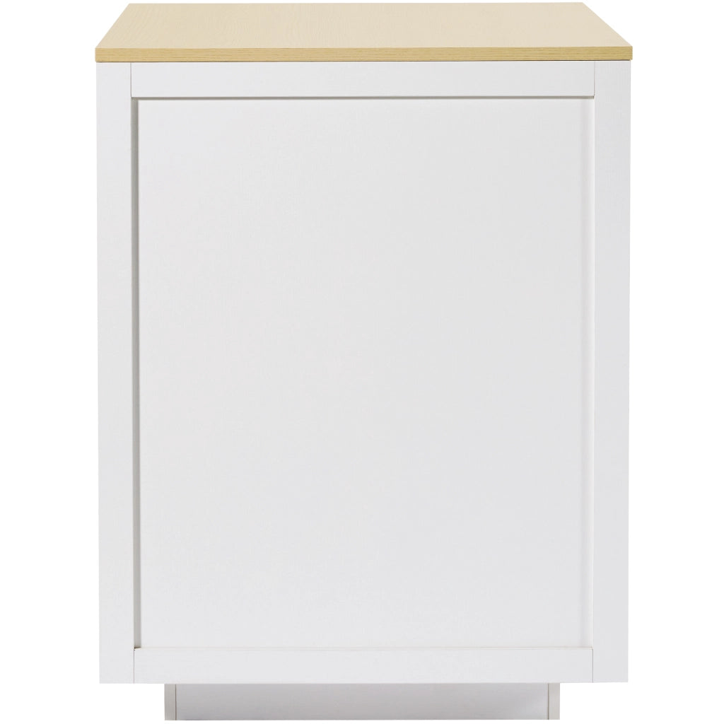 Tavolo da Pranzo Allungabile con Cassetti e Vani ¨C MINIMAL ¨C Bianco 133-202x70x93,5cm