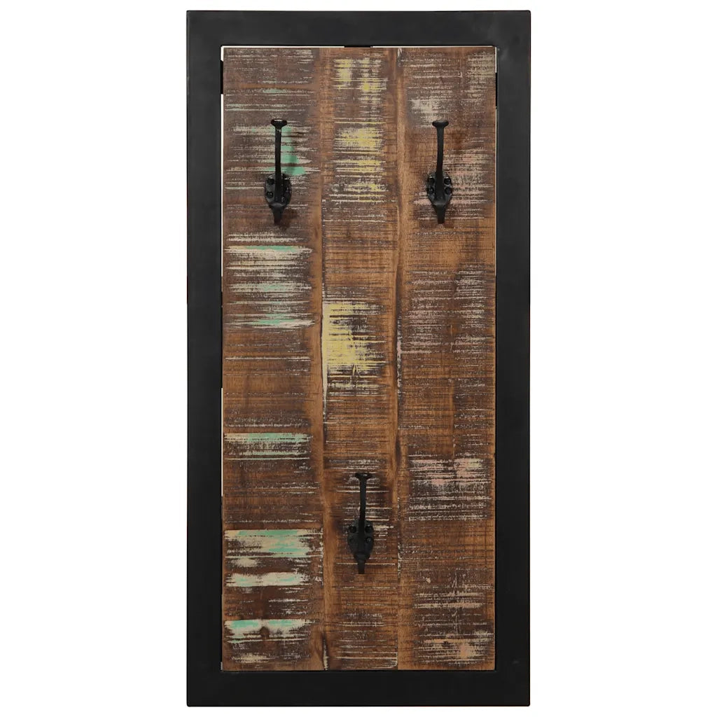 vidaXL Appendiabiti Multicolore 40x2x80 cm in Legno Massello Recupero