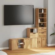 Mobile TV 4 pz con Contenitore ODDA in Legno Massello di Pino 3365372