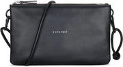 Clutch per Donna Nero Crema - Emilie - Borsa elegante per matrimoni, feste e tempo libero - Piccola borsa a due colori - Borsa da braccio per donna - Cinturino regolabile