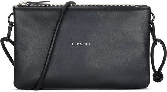 Clutch per Donna Nero Crema - Emilie - Borsa elegante per matrimoni, feste e tempo libero - Piccola borsa a due colori - Borsa da braccio per donna - Cinturino regolabile