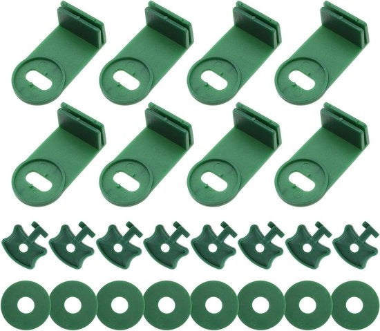 50 Setten Clip per Angolo per Zonnescherm Rete Isolante - Fissaggio con Lavatrici