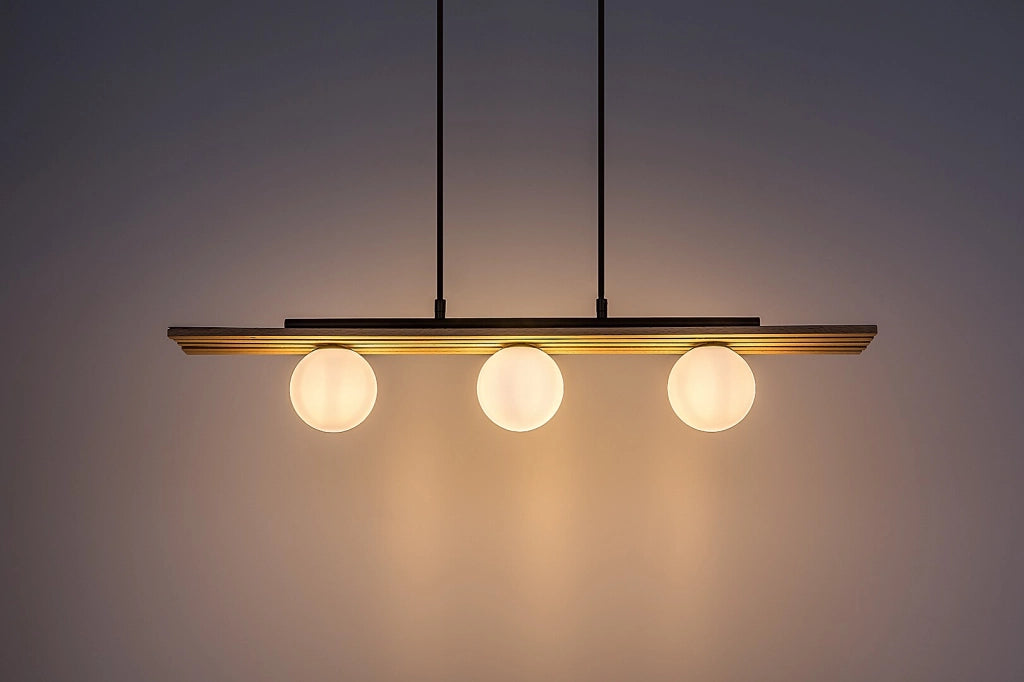Lampada a sospensione Noxelle 3x G9 nero legno Rabalux