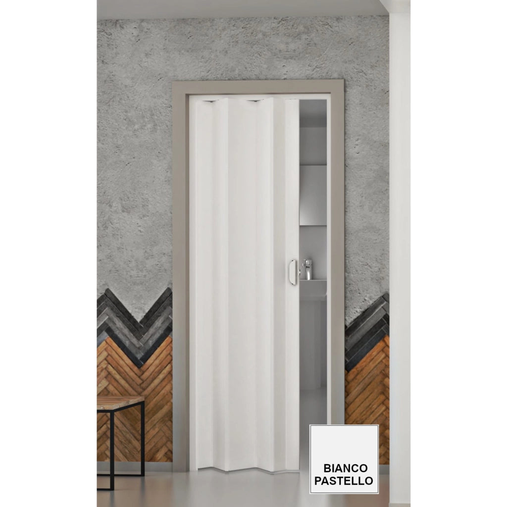 PORTA A SOFFIETTO MONICA 83XH214CM BIANCO PASTELLO