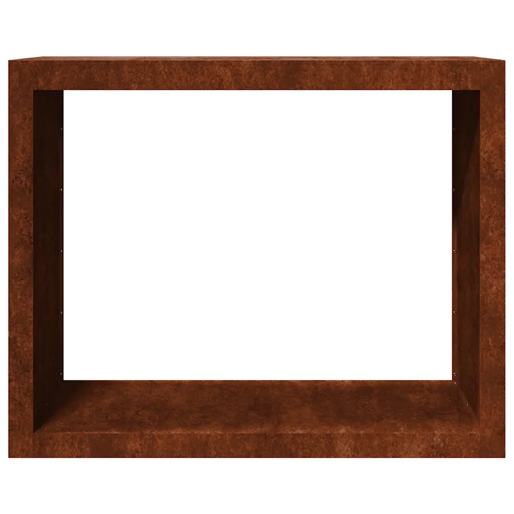 Rack per Legna da Ardere 100x40x80 cm in Acciaio Corten CFW6289648