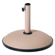 Base per ombrellone in cemento Beige 23 kg Portaombrelli da esterno rotondo