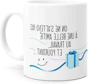 Tazza di amicizia tra colleghi - Idea di regalo divertente per il pensionamento - Tazze di dinosauro per compleanno Natale - Lavoro originale umorismo - Sorriso dalla sveglia
