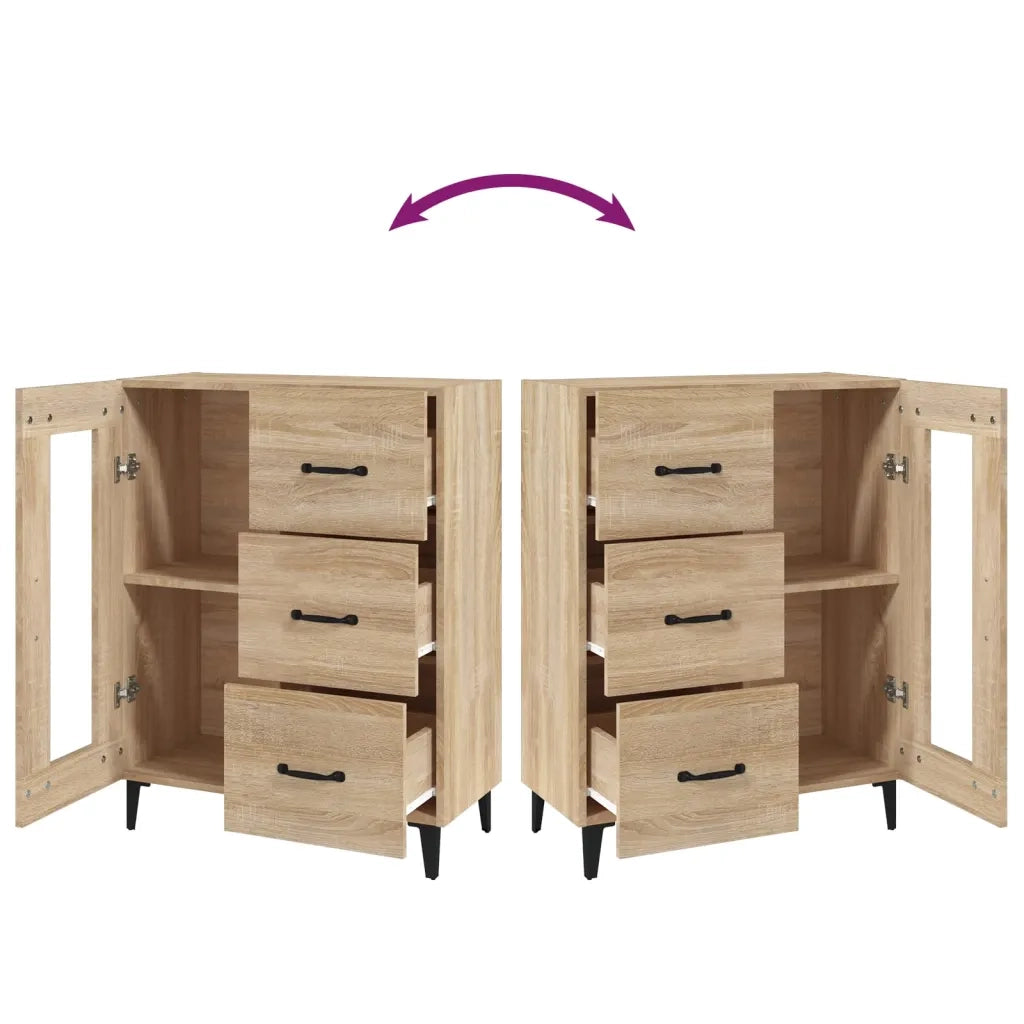Credenza Rovere Sonoma 69,5x34x90 cm in Legno Multistrato 812216