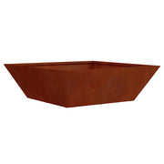 Fioriere | Cassetta per fiori | Vaso da giardino Ruggine 50 x 50 x 15 cm