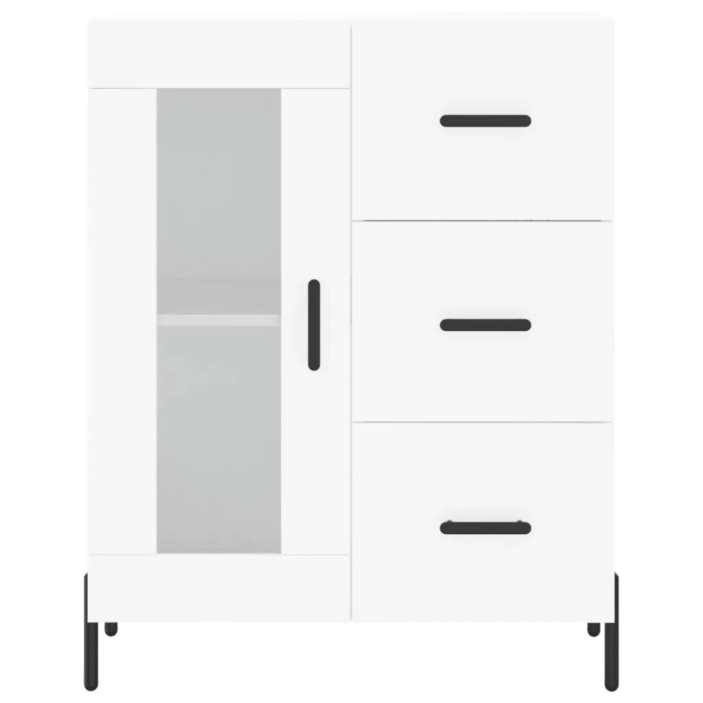 Credenza Bianca 69,5x34x180 cm in Legno Multistrato 3189517
