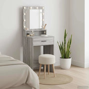 Tavolo da Trucco con cassetto Grigio Sonoma 50 x 41 x 135 cm 865096