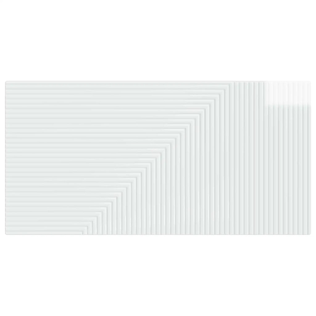 Testiera da Muro HAARLEM Bianco Lucido Legno ingegnerizzato 896979