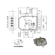 Serratura Sic.Triplice Dx Cil. E63 Ap954 Moia